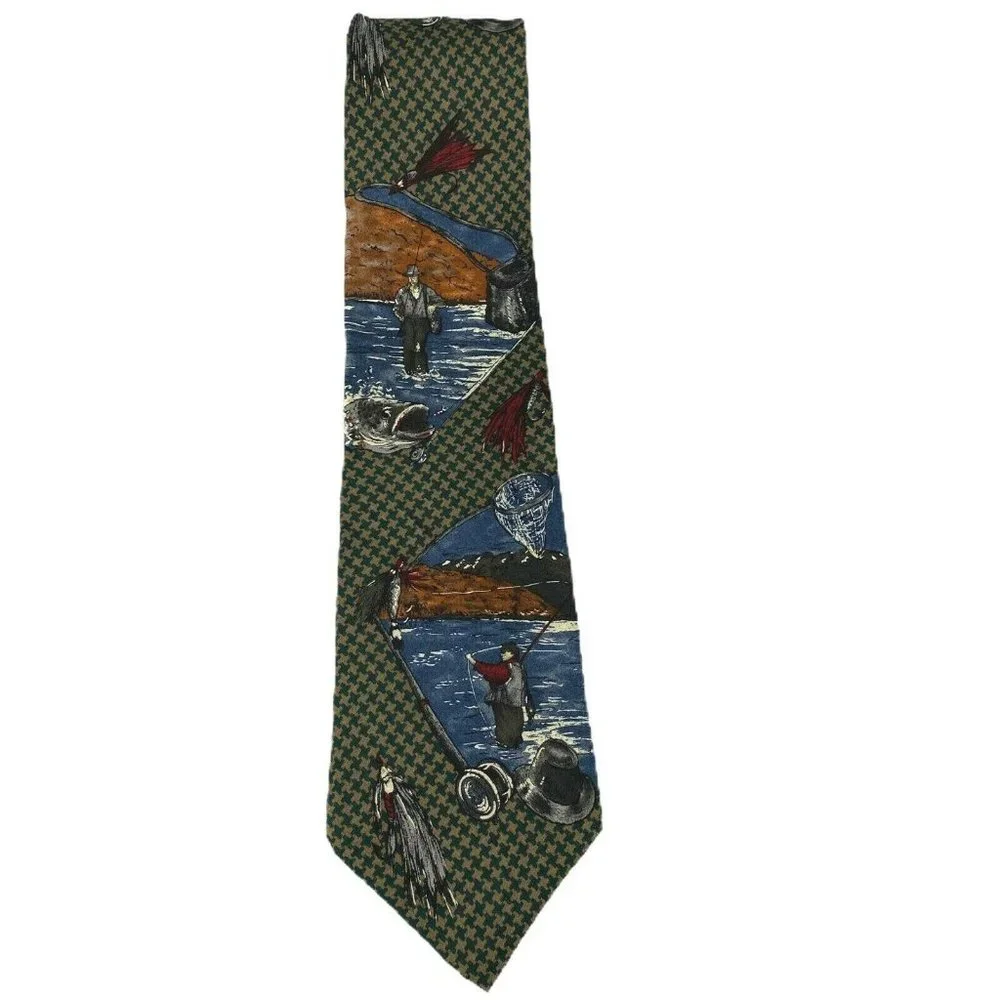 Aldrich Custom Apparel Fly Fishing Silk‎ Mens Tie